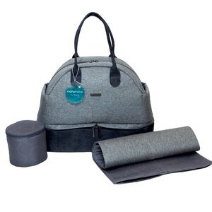 NANOBEBE Duet Diaper Bag With Changing Mat And Travel Cooler NWOT